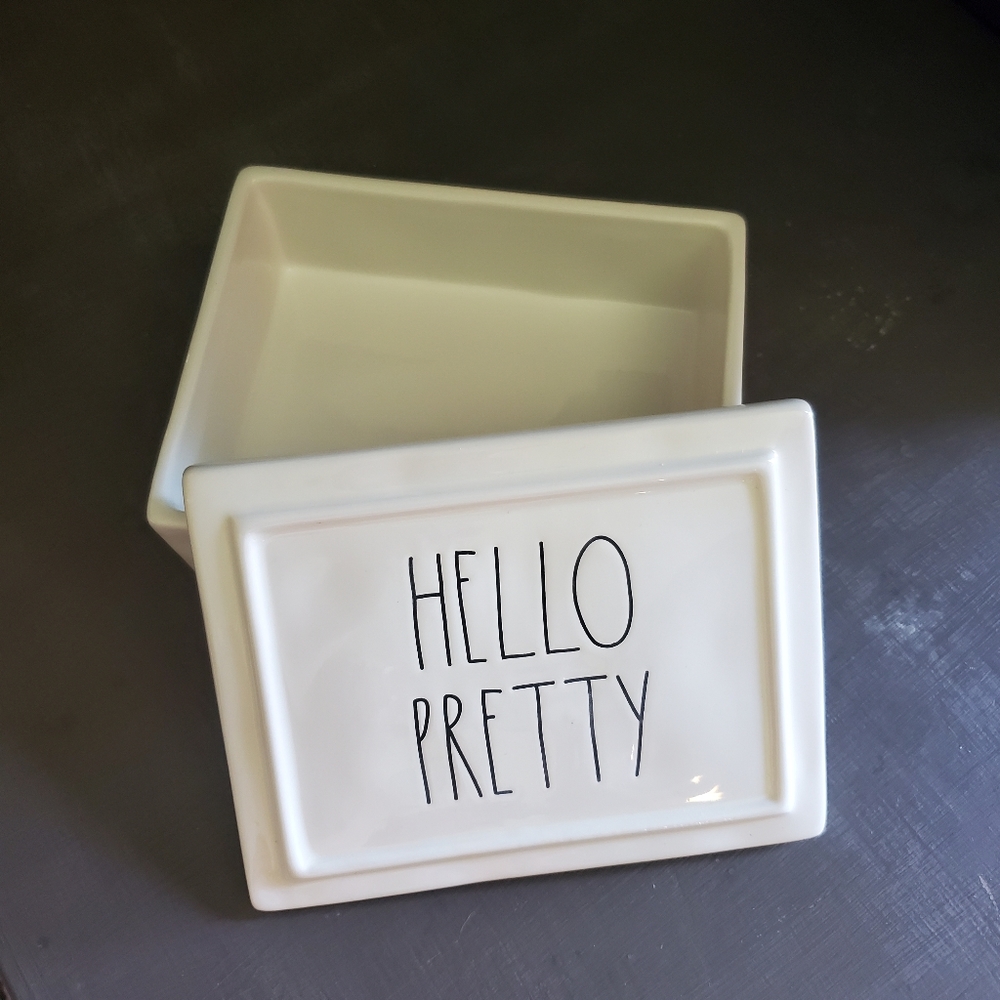💛2 for $35💛Rae Dunn HELLO PRETTY Jewelry Box